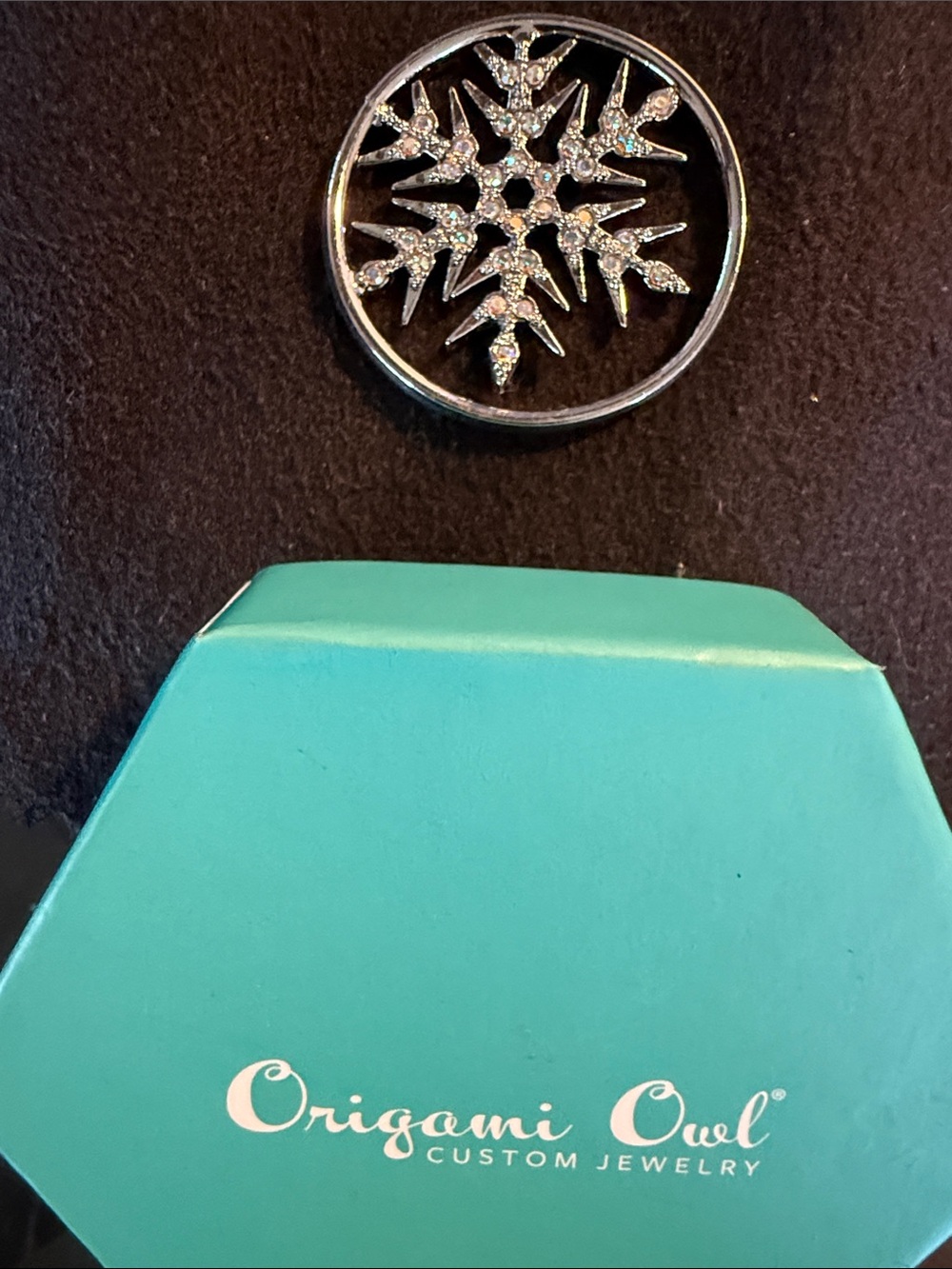 Origami owl SNOWFLAKE insert
